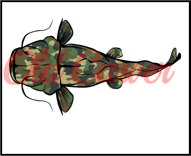 Flathead Camo Sticker