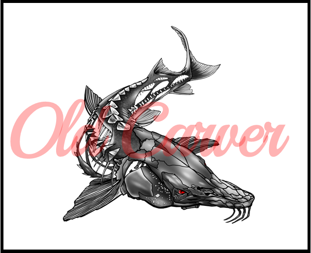Luke Hentges Zombie Sturgeon Sticker