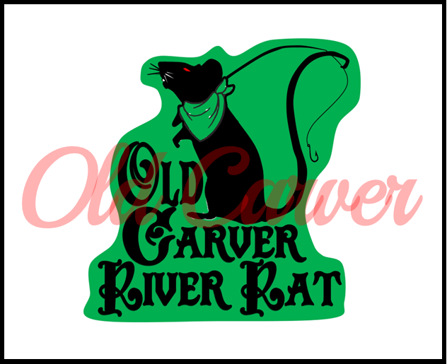 OG Old Carver River Rat Sticker