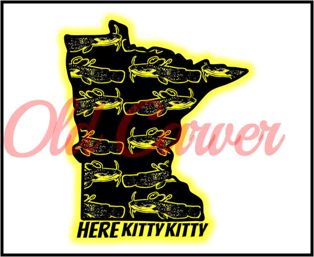 Here Kitty Kitty MN State Sticker