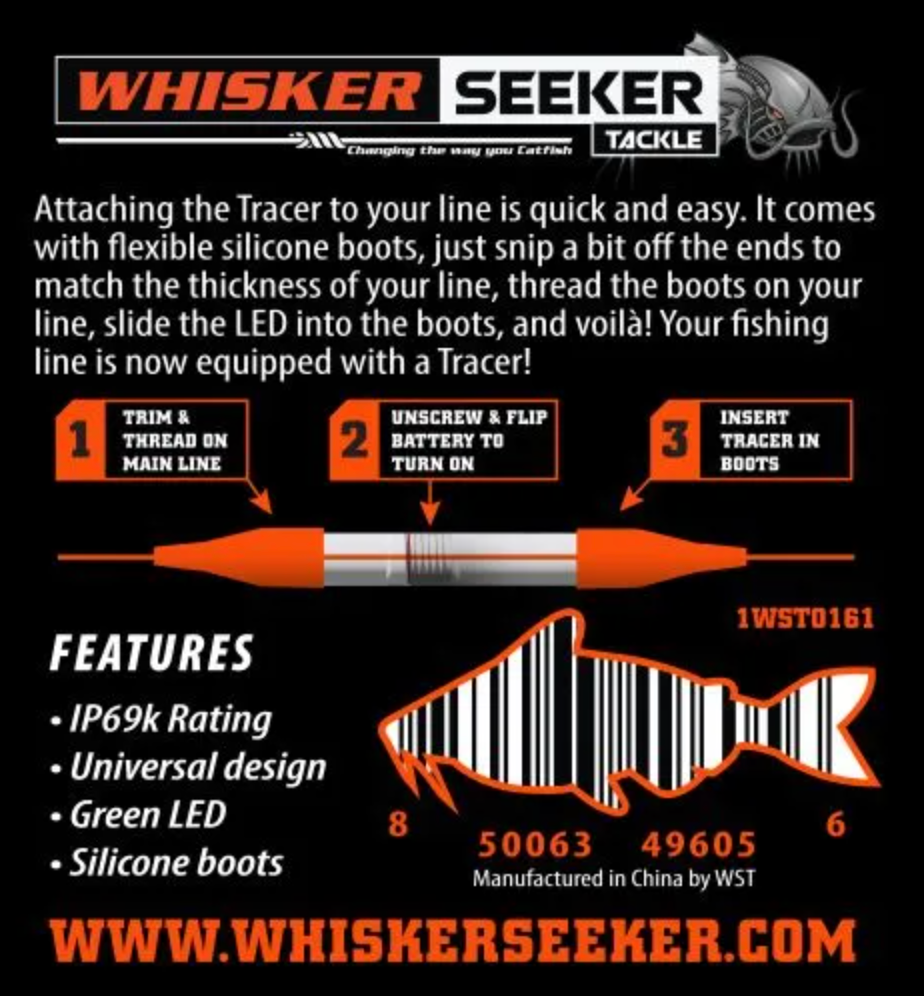 Whisker Seeker Tackle Tracer: The Ultimate LED Light for Night FishingWhisker Seeker