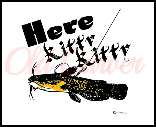 Here Kitty Kitty Classic Sticker