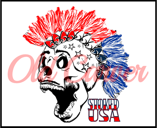 Stoked Jig Mohawk Sticker