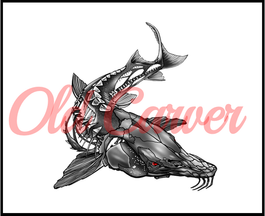 Luke Hentges Zombie Sturgeon Sticker