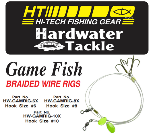 HT Hardwater Tackle Braided Wire Rigs