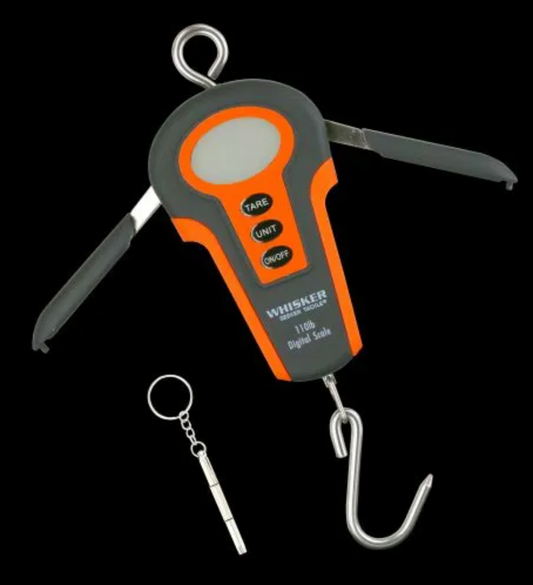 Whisker Seeker Digital Fish Scale 110lb – Professional Catfish & Multi-Species Fishing Scale